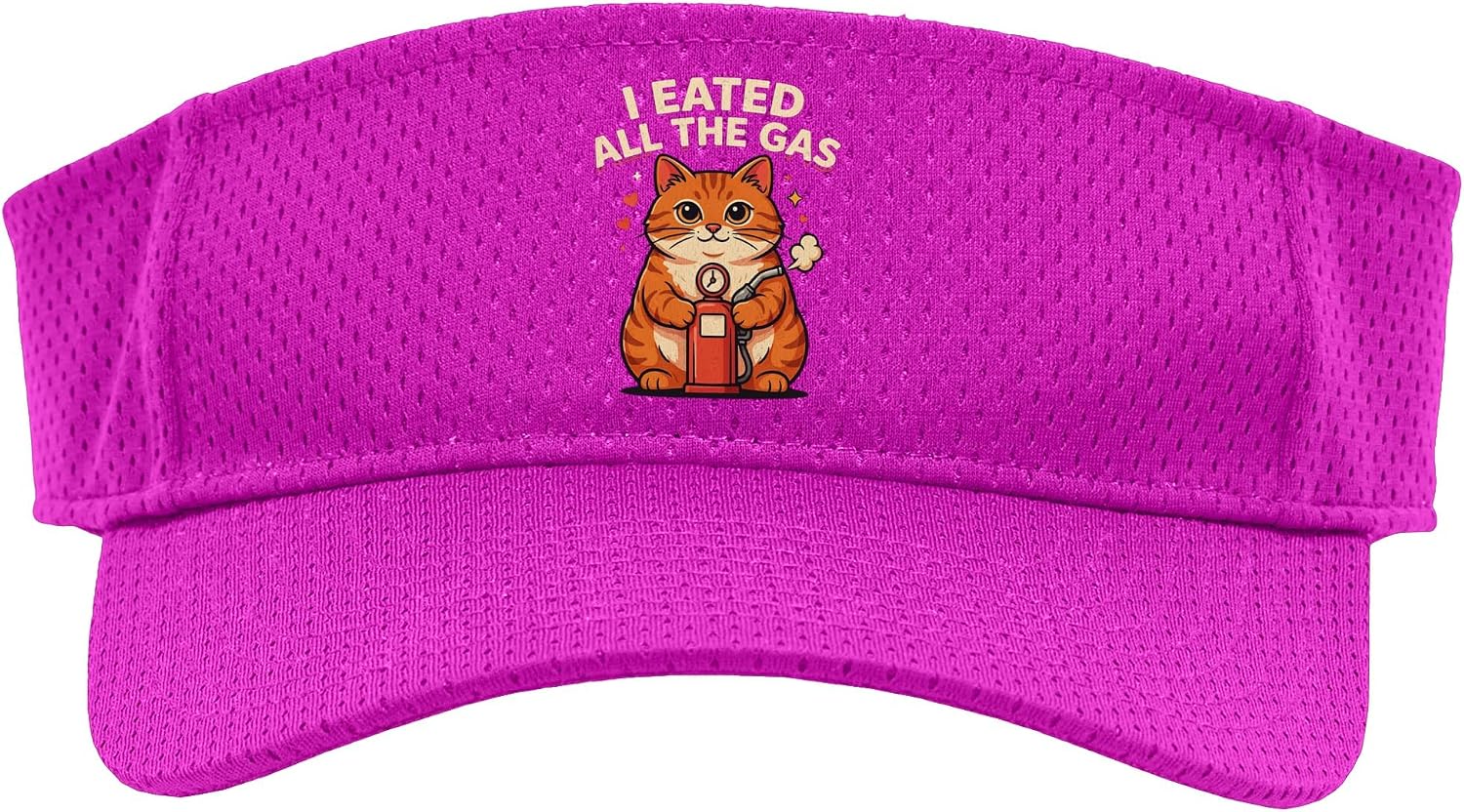 I Eated All The Gas Silly Memes Chaos - Sport Sun Visor