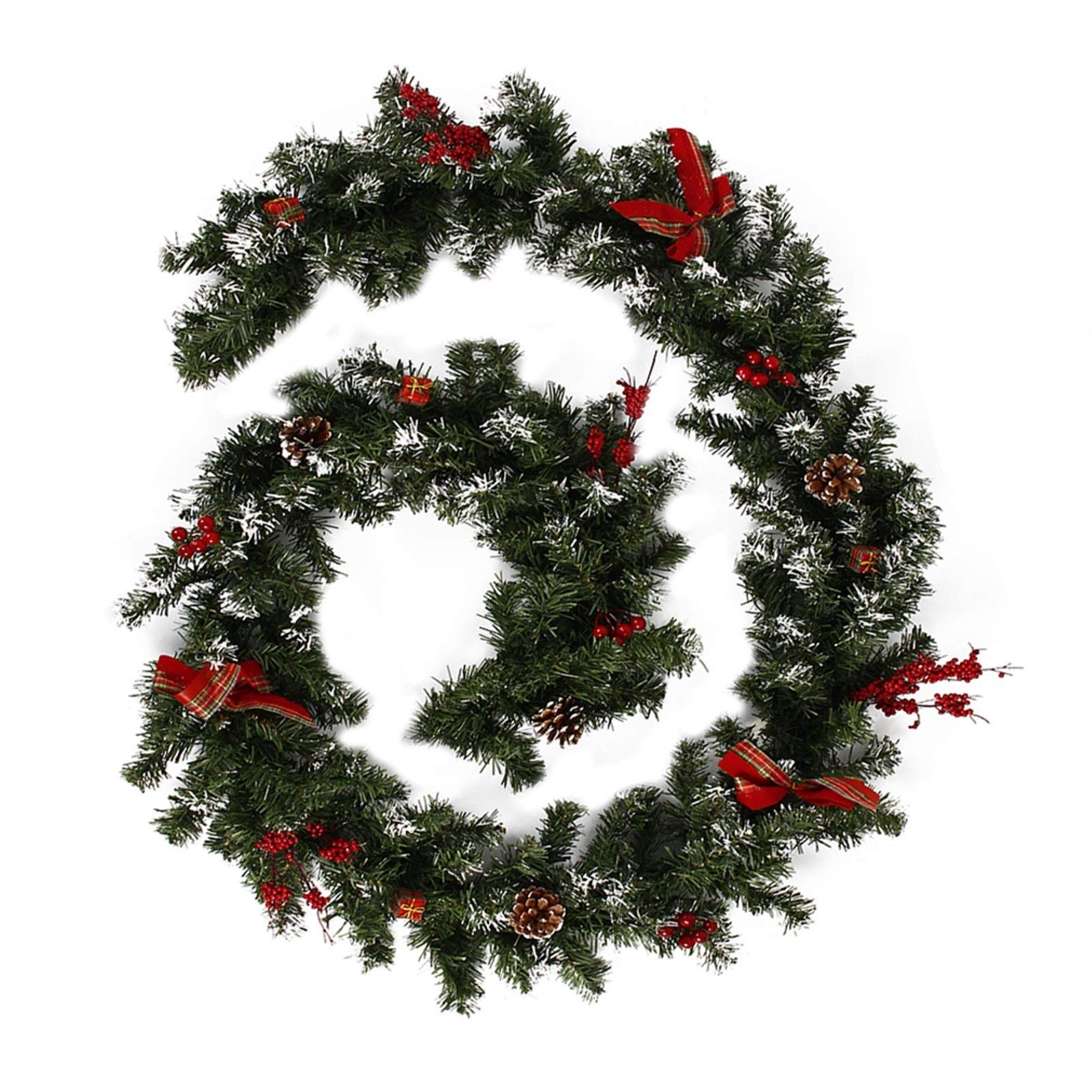 Guirlande de Noël artificielle sans perte d'aiguilles pour un salon impeccable