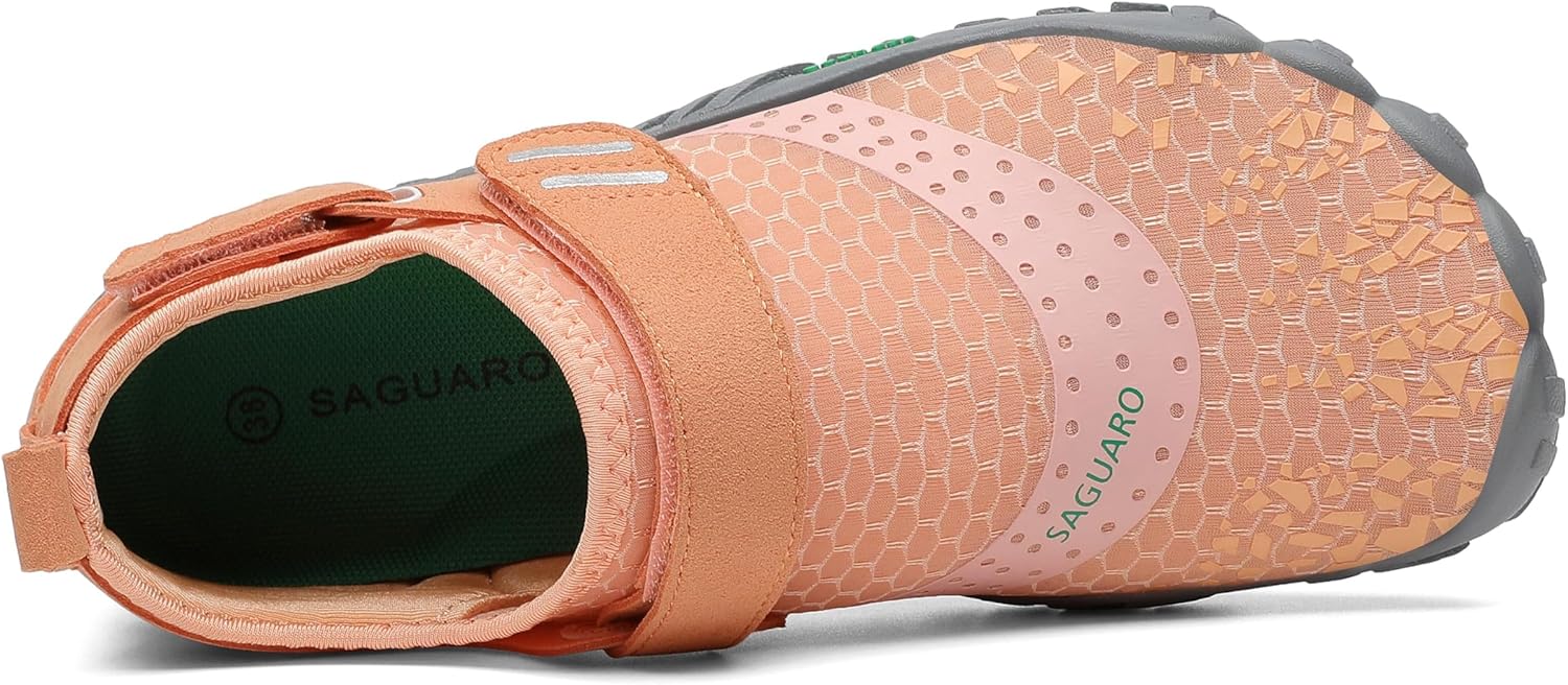 SAGUARO Women's Minimalist Shoes Adjustable Hiking Barefoot Shoe Trail Running Sneakers Nimble Ⅰ