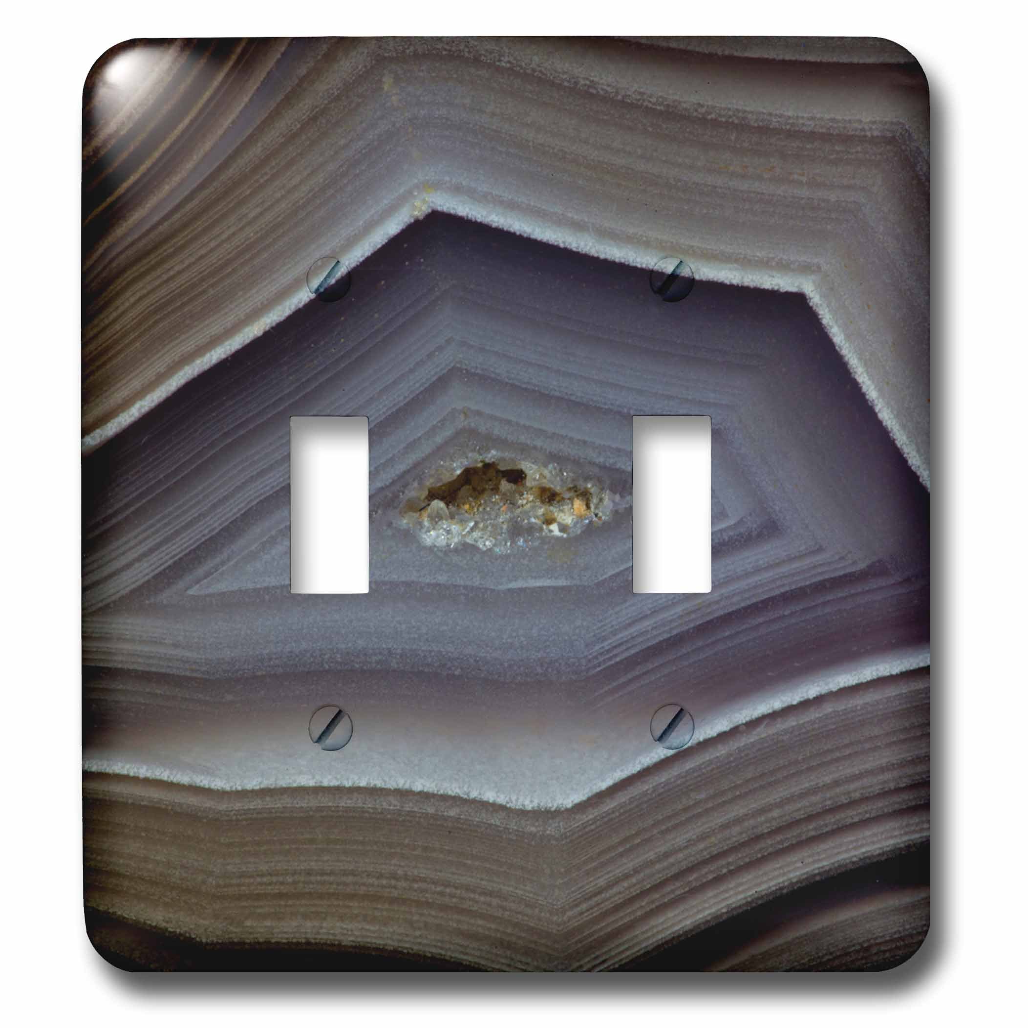 Interrupteur à bascule double 3D Rose agate gris lsp_229638_2