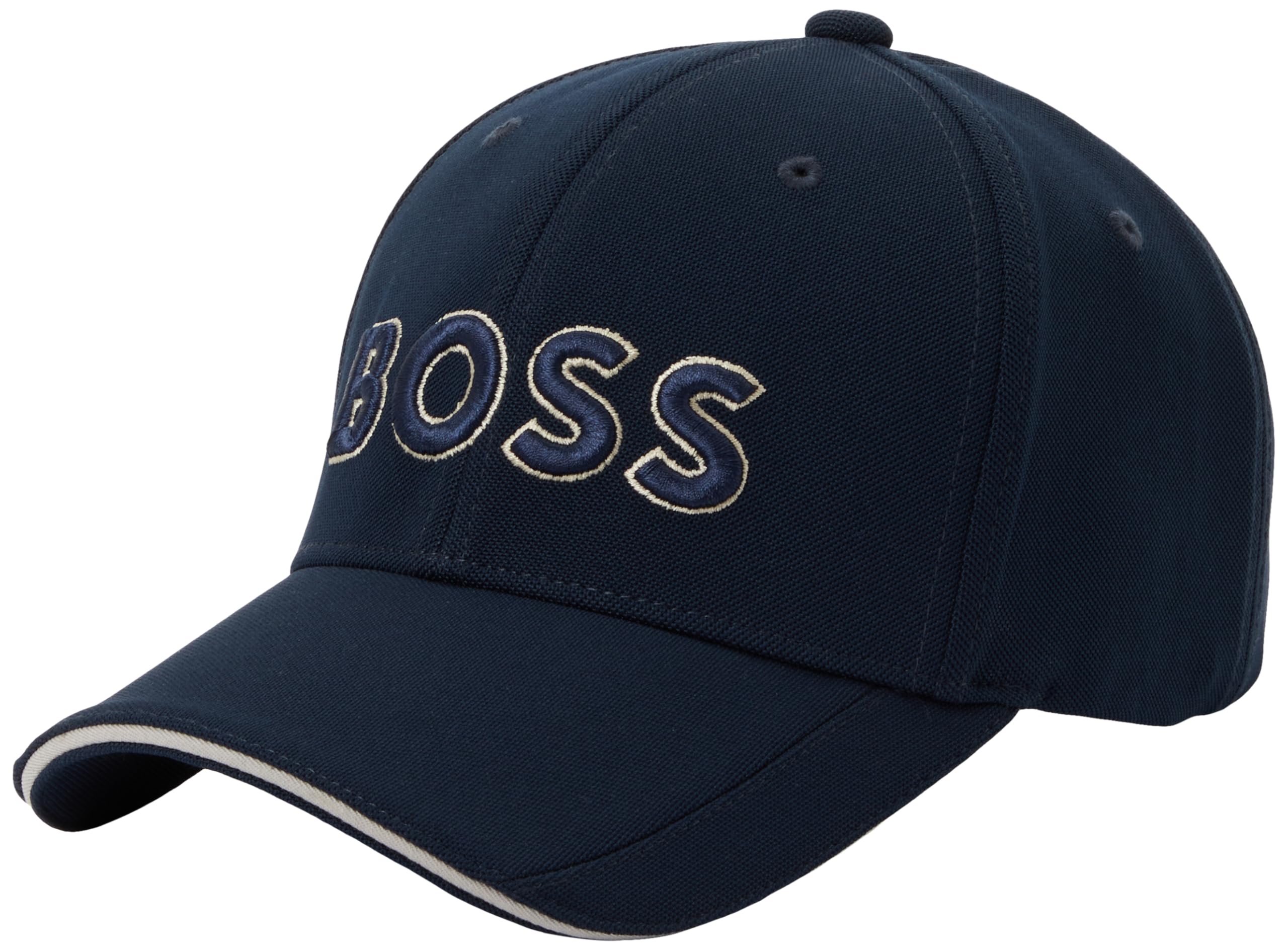 Boss Men's Blue Embroidered Logo Baseball Cap With Contrast Trim in Size Mens, Sports Direct