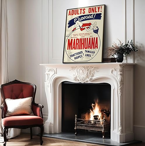 Miniatura 4 de Poster Master Póster vintage de la película de marihuana  Impresión retro expuesta a la marihuana  Arte de marihuana  Regalo para él, ella, hombres,