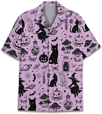 Tropical Vacation Hawaiian Shirt for Men Women, Funny Beach Icon Print Shirt Button Down, Summer Cruise Holiday Outfits