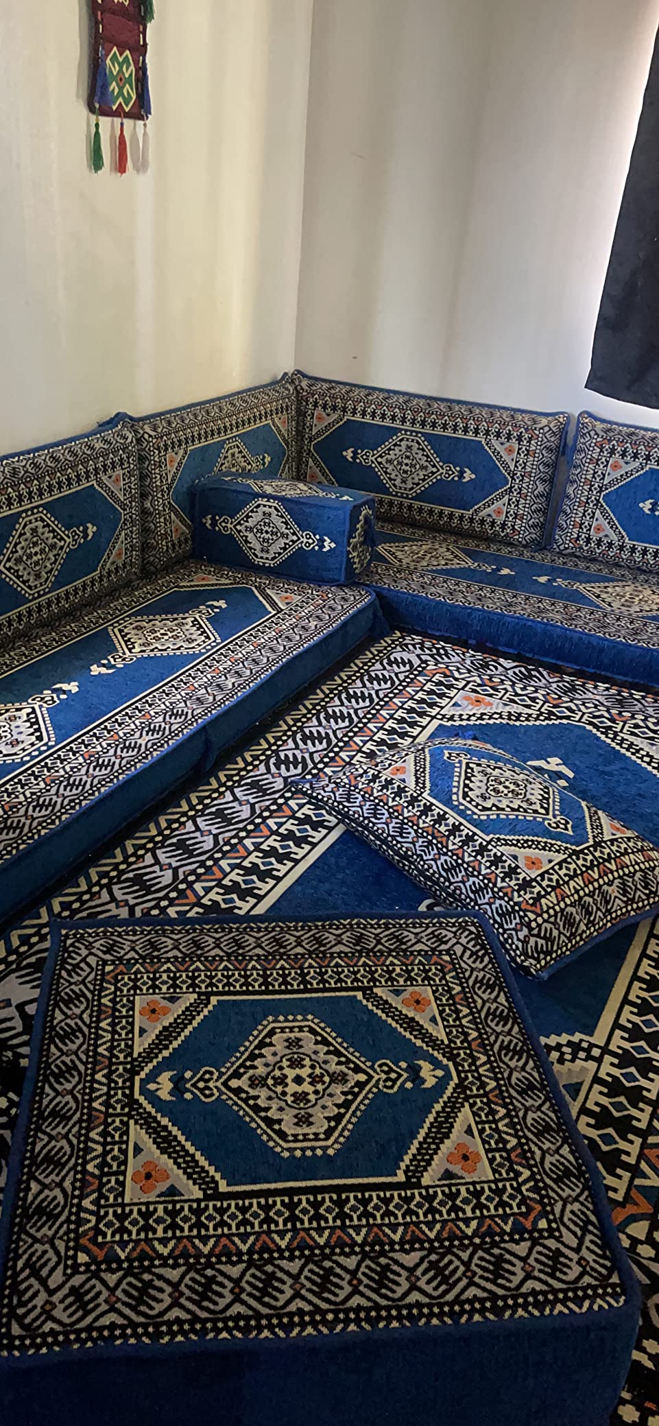 81/mo Finance U Shaped Arabic Sofa Set, Terrace Pallet Sofa, Royal