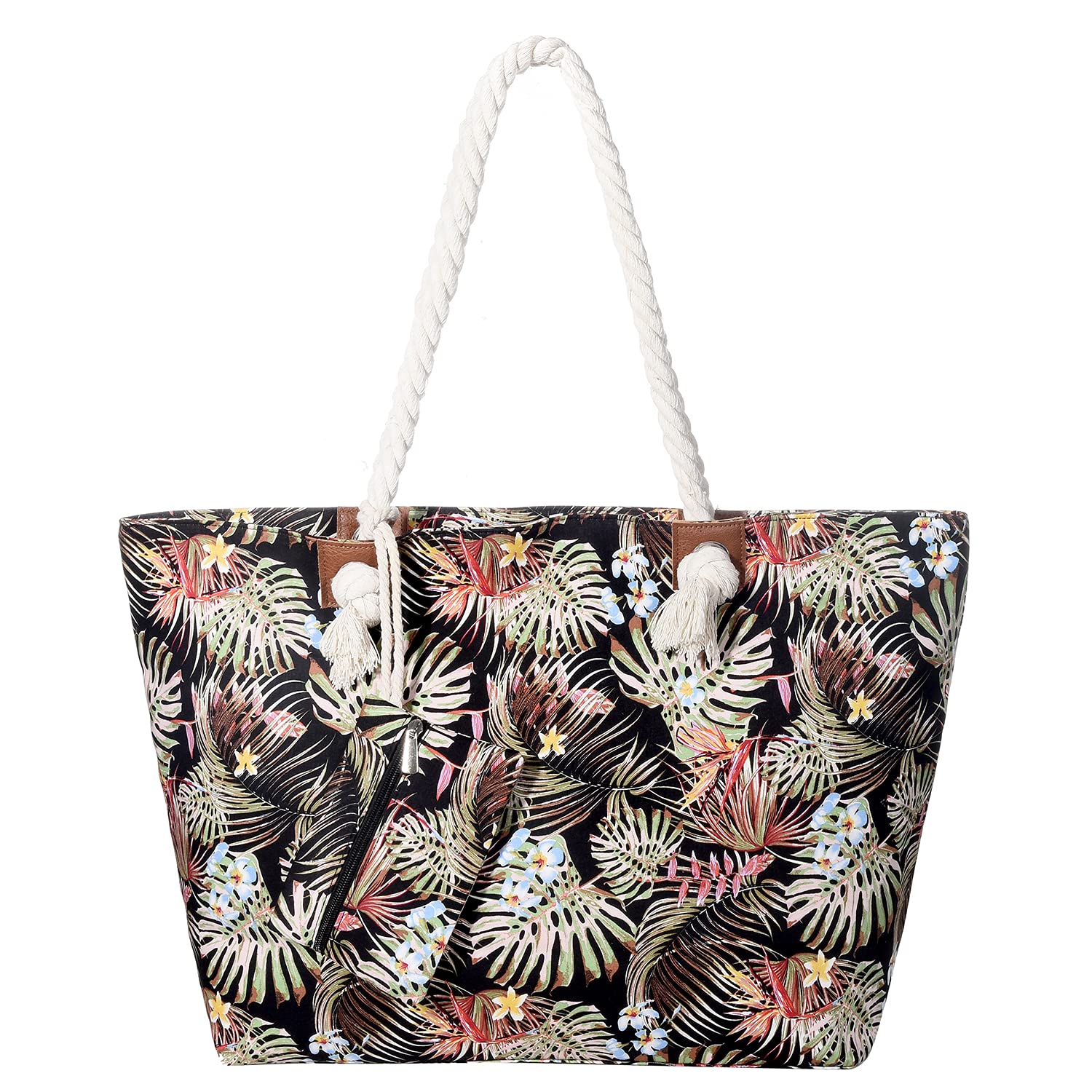 MASADA Badetasche XXL Familie Strandtasche Damen Beach bag groß mit Reißverschluss - Tropical Island