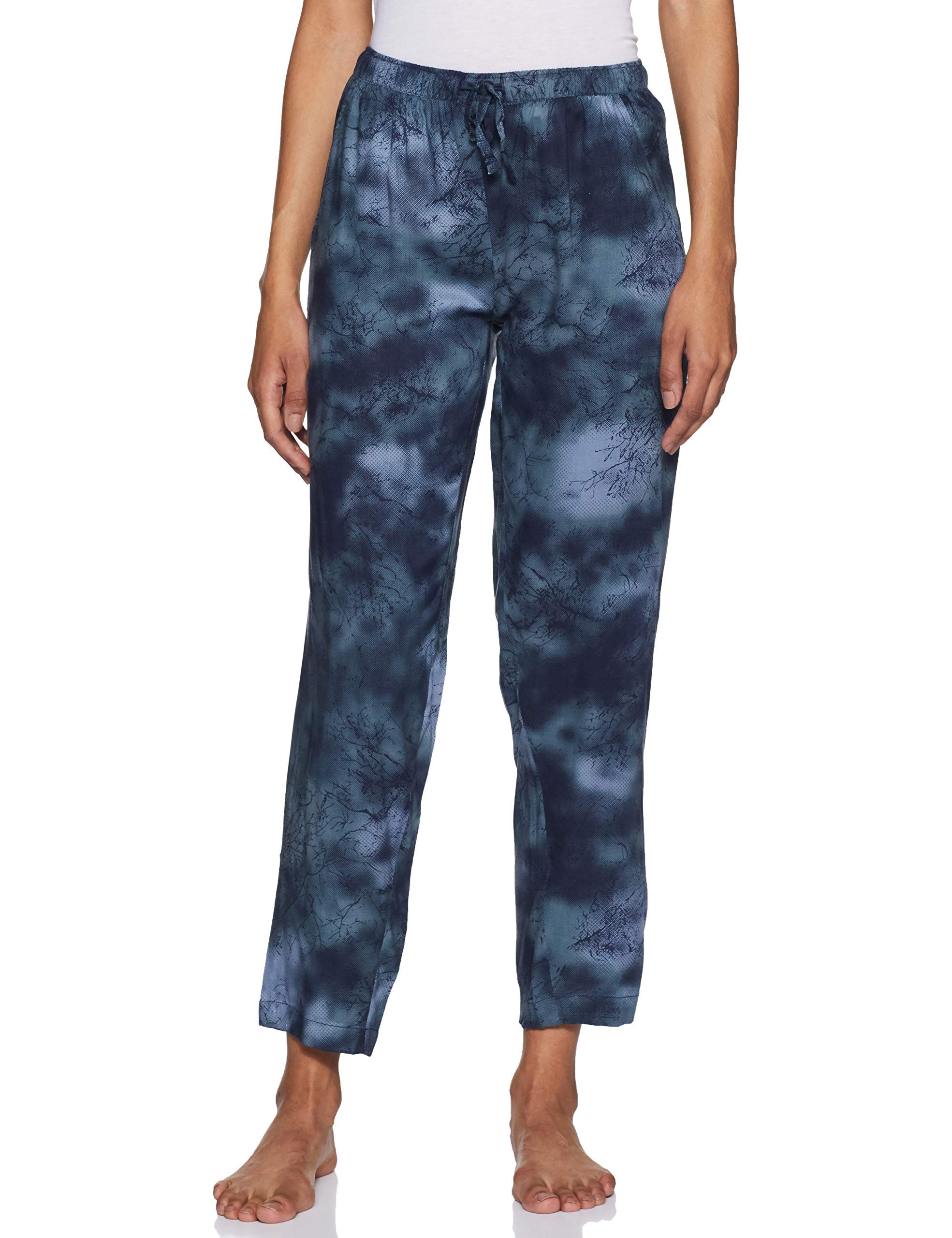 Women's Woven Sleep Pant Relaxed Pyjama Bottom-image-29