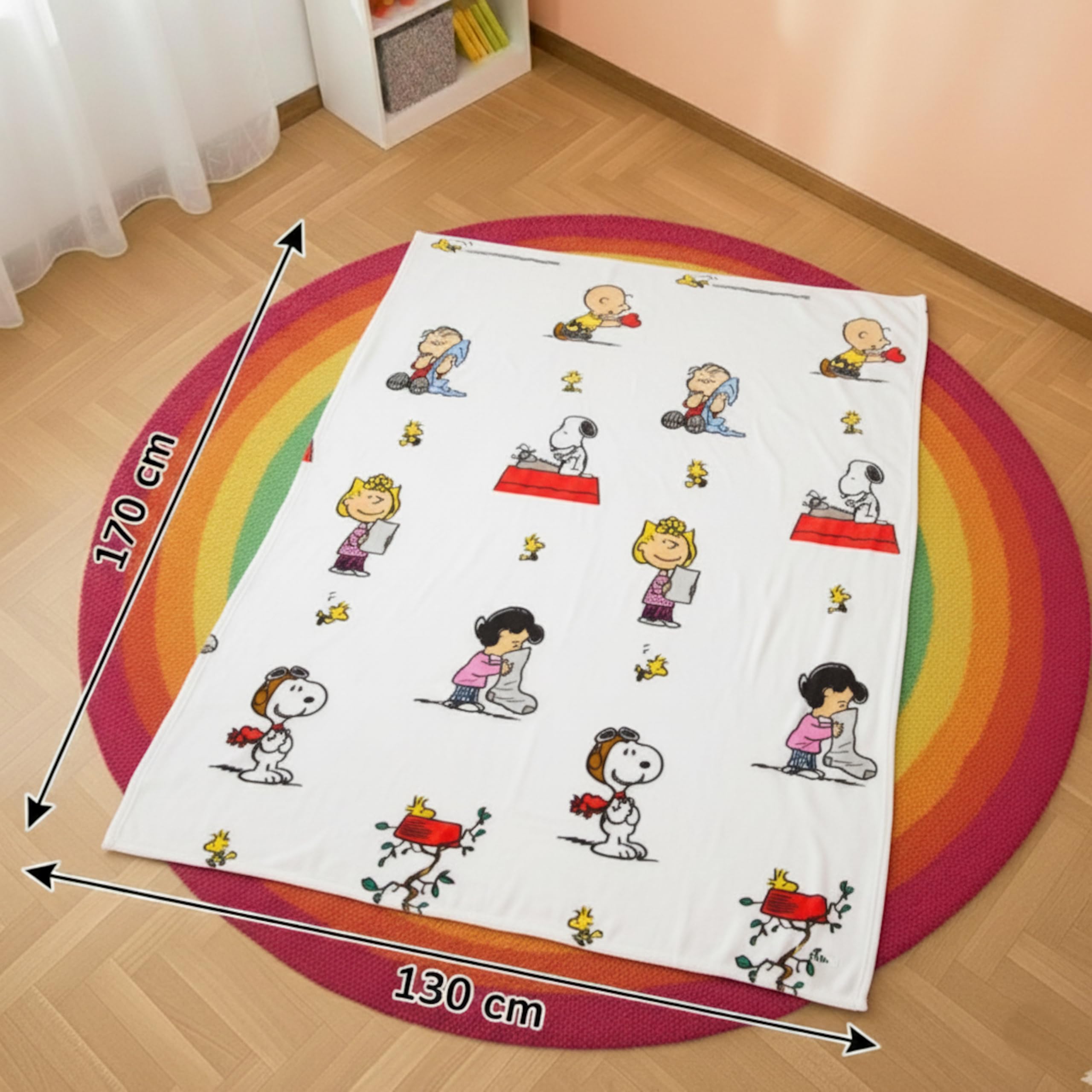 Koala Coperta In Pile Con Motivi Zoo Animali – Microfibra Morbida, 127x152 Cm, Per Letto Singolo, Divano O Regalo Bambini - 3
