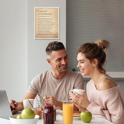 Miniatura 3 de F. Scott Fitzgerald Quotes - "The Beautiful and Damned" Motivational Quote Wall Decor, Religious Wall Decor, Decorations for Home, Wall Art for