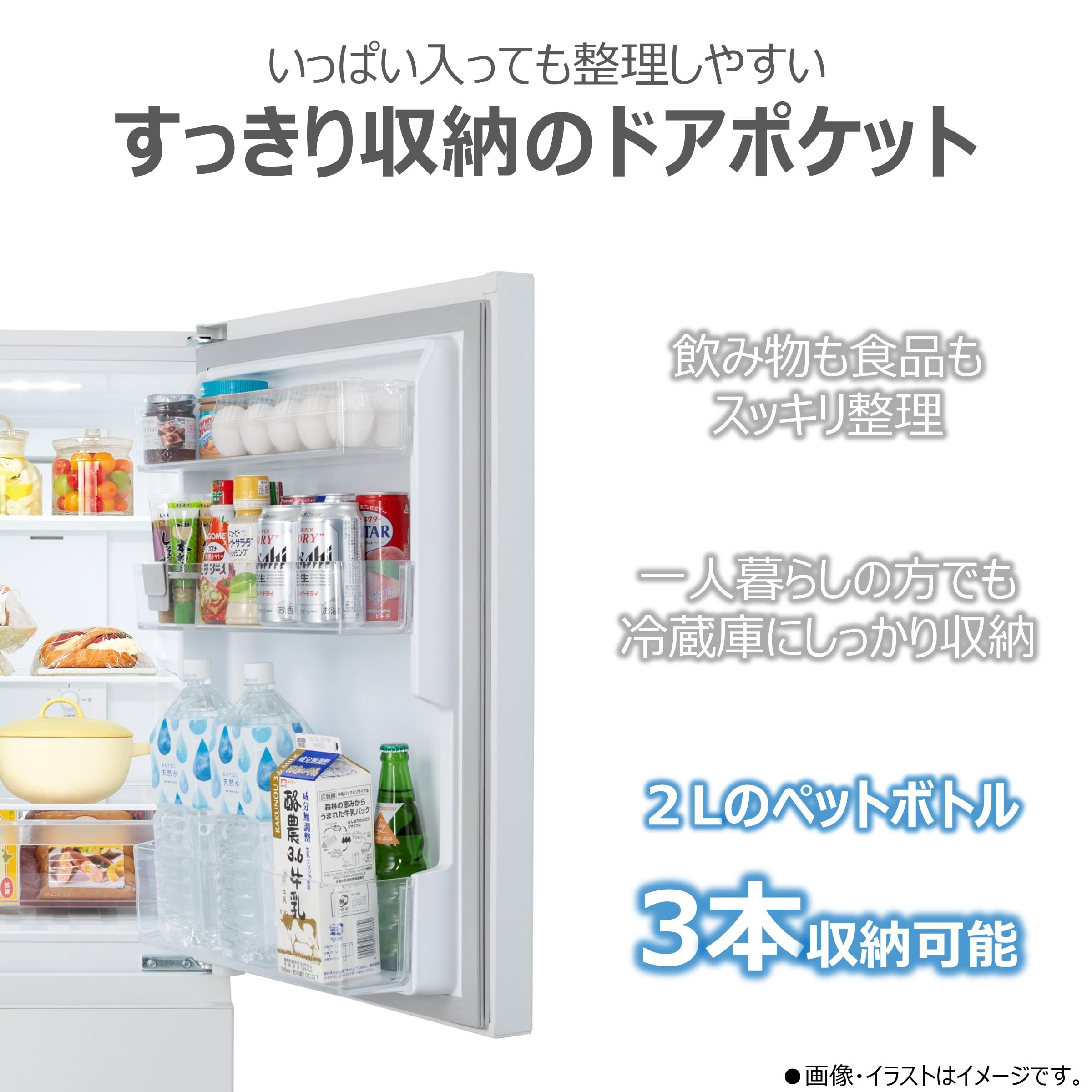 Amazon.co.jp: TOSHIBA(東芝) 冷蔵庫 幅50.3㎝ 180L GR-Y18BP(WS) 2