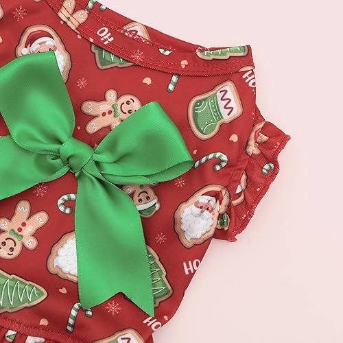 Miniatura 17 de CuteBone - Vestido de terciopelo para perro, falda de leopardo rosa, disfraz de mascota, ropa de gato con lazo, cuerda para el día de San Valentín