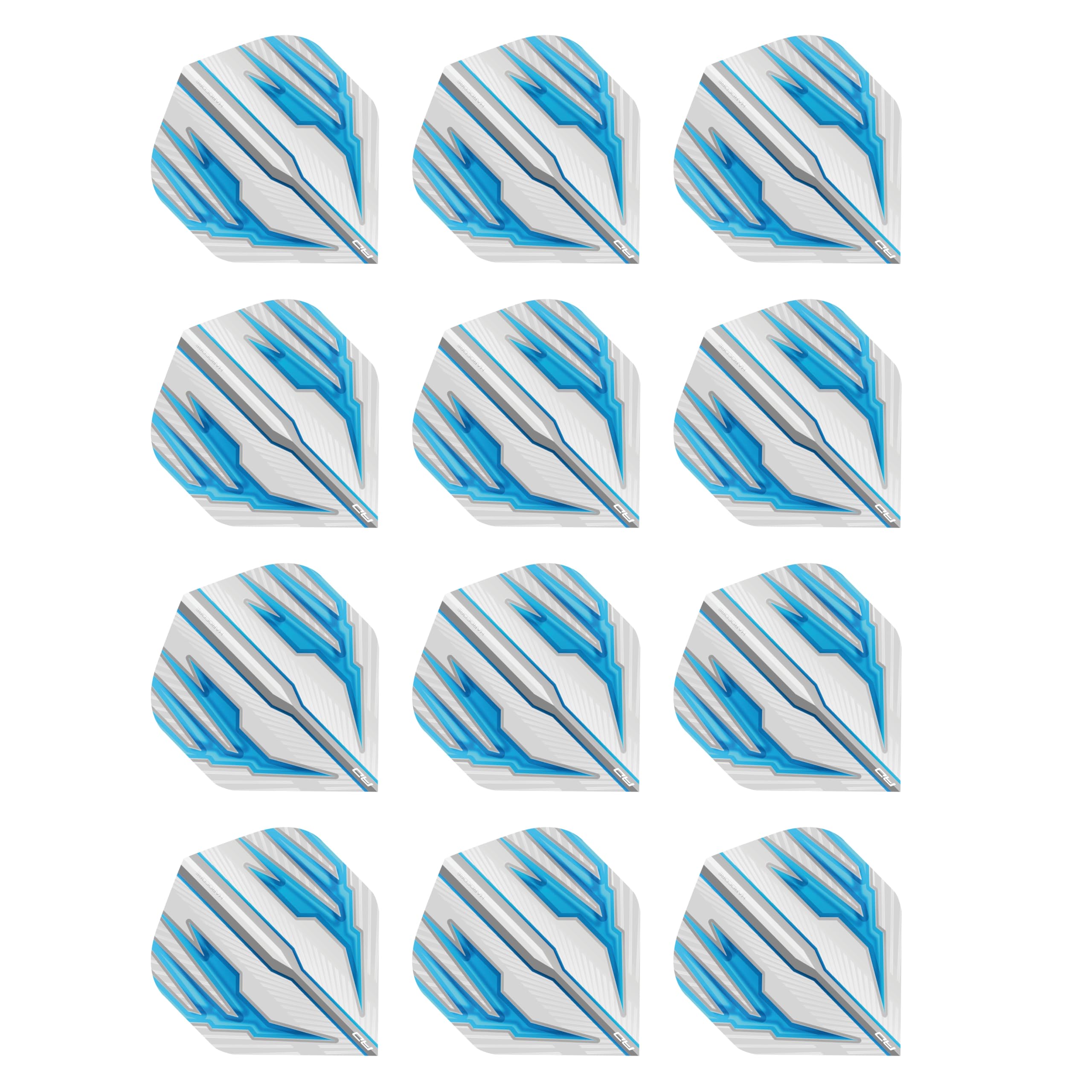 Hardcore Radical Extra Thick Standard Dart Flights - 4 sets Per Pack (12 Dart Flights in total)
