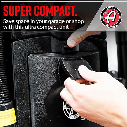 Miniatura 7 de Adam's Polishes Aspiradora montada en la pared - Aspiradora de alta calidad para detalles de automóviles para garaje o tienda | Potente succión y