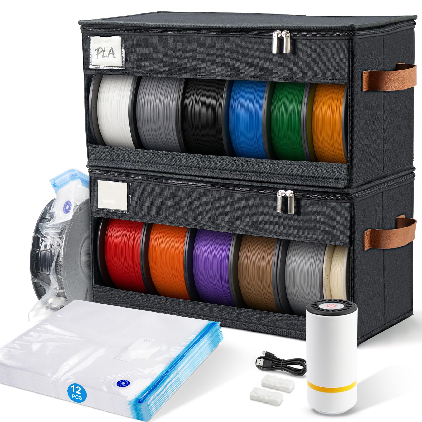 Photo 1 of CNWDTLS 3D Printer Filament Storage Box, 2 Pack