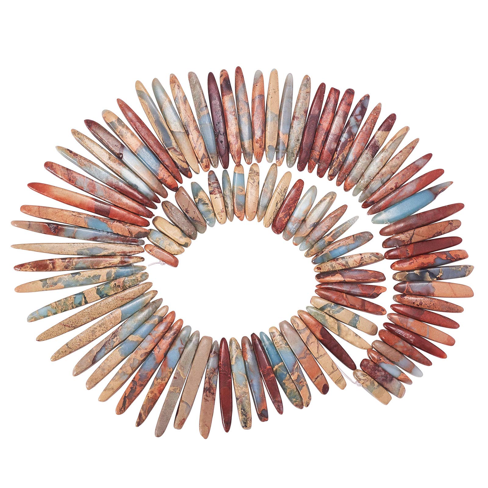 Photo 1 of LiQunSweet Natural Aqua Terra Jasper Tumbled Smooth Gemstones