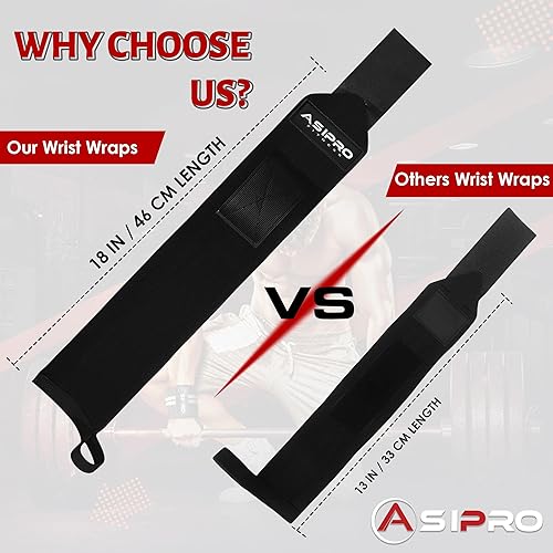 Miniatura 3 de Muñequeras para levantamiento de pesas para hombres y mujeres, muñequeras para levantamiento de pesas, muñequeras para gimnasio, levantamiento de