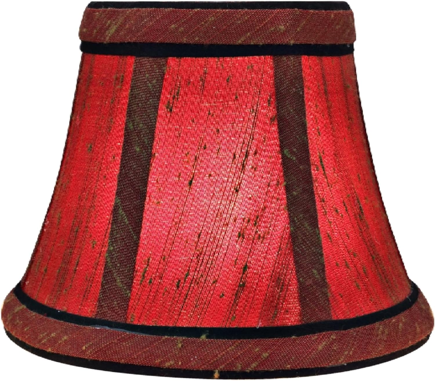 Aspen Creative 30001-5A, Bell Clip-On Chandelier Lamp Shade, Rust, 3" Top x 5" Bottom x 4" Slant Height, Set of 5