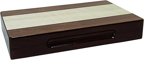 Miniatura 2 de Juego de Backgammon - Estuche de madera de nogal de 12 pulgadas - Juego de estrategia para 2 jugadores - A partir de 12 años