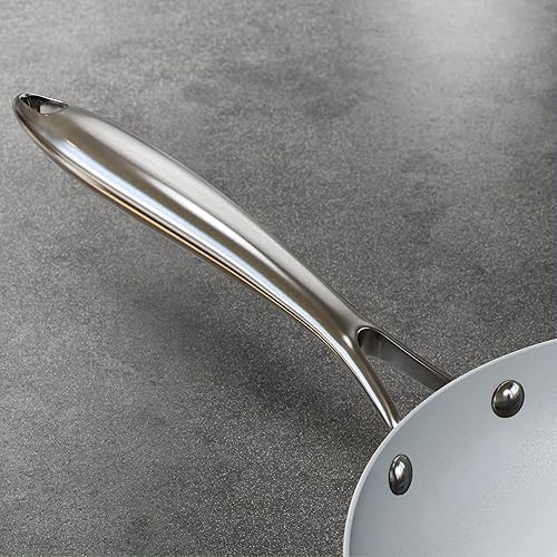 Miniatura 4 de Verel Juego de sartenes antiadherentes de cerámica de 3 piezas, sartenes antiadherentes de 8, 10 y 12 pulgadas, no tóxicas, aptas para lavavajillas