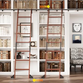 4FT Extention Aluminum Sliding Track for Rolling Library Ladder