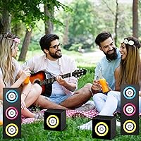 Vista 7 de 6Pcs 80s 90s Party Boxes Large Music Hip Hop Party Decorations Boxes Large Paper Boombox Boom Box Decorations for Retro 1980s 1990s Theme Birthday