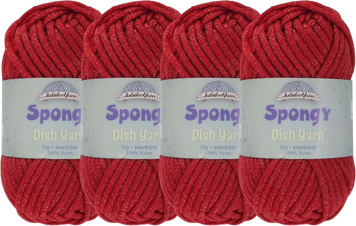 JubileeYarn Spongy Dish Yarn Polyester Dishcloth 50g