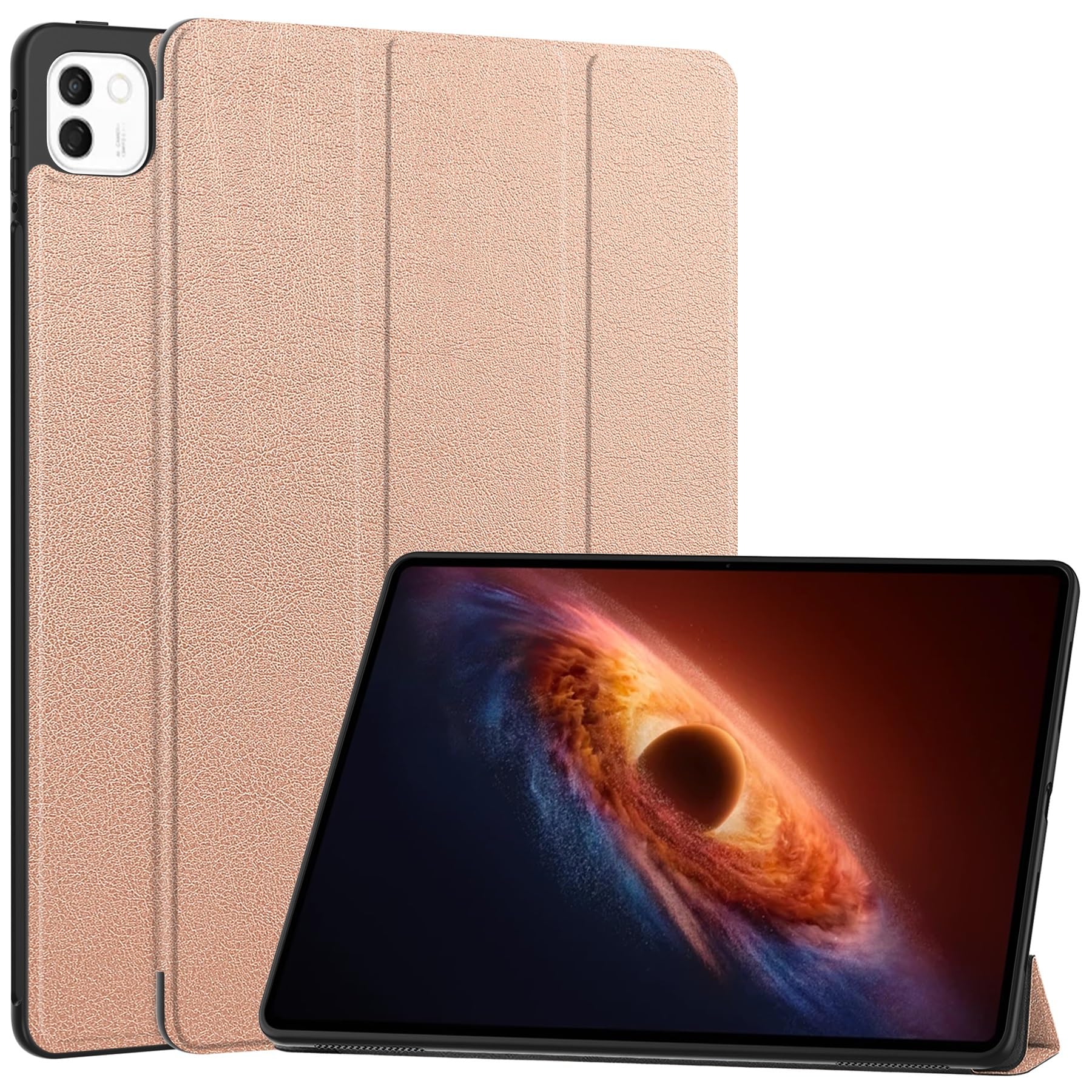 Étui Honor MagicPad 4 12,3'' 2026 housse fine or rose avec support à double angle - 8