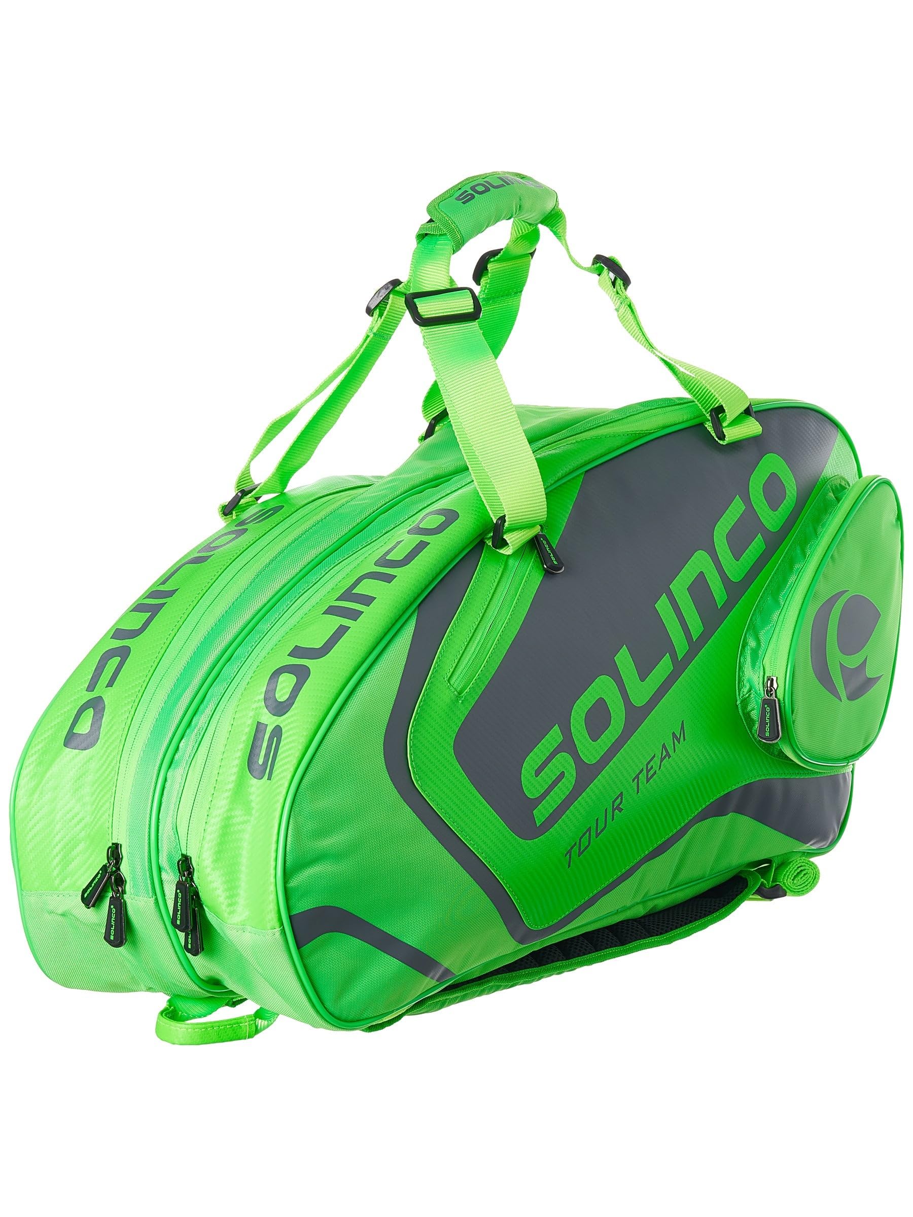 Solinco 6-Pack Tennis Racquet Bag Full Neon Green (OS)