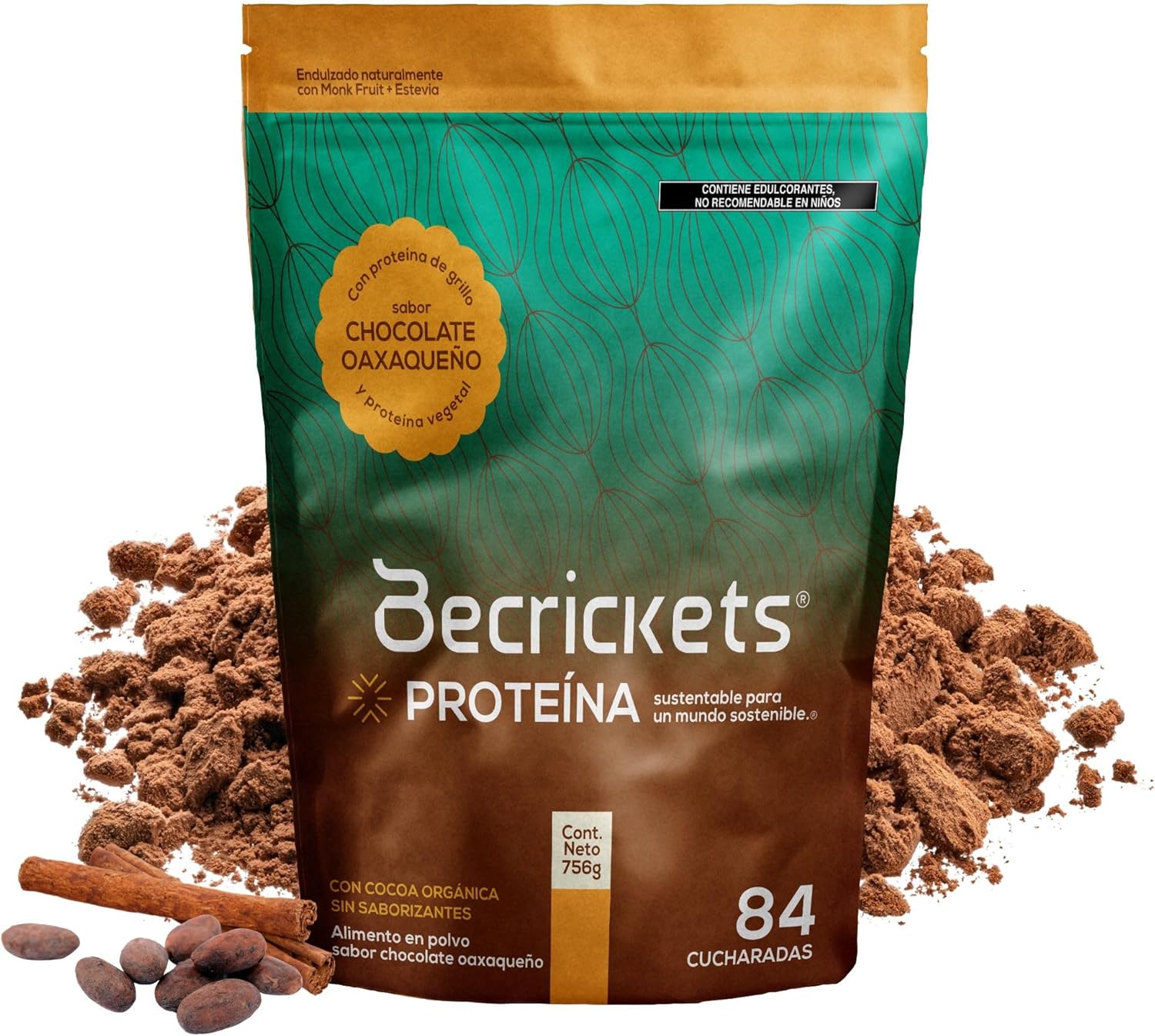 Becrickets Proteína de Grillo con Prebióticos | Sabor Chocolate ...