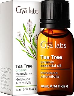 Gya Labs Australian Organic Tea Tree Oil for Skin - Natural Tea Tree Oil for Hair - Tea Tree Oil for Face - Tea Tree Essen...