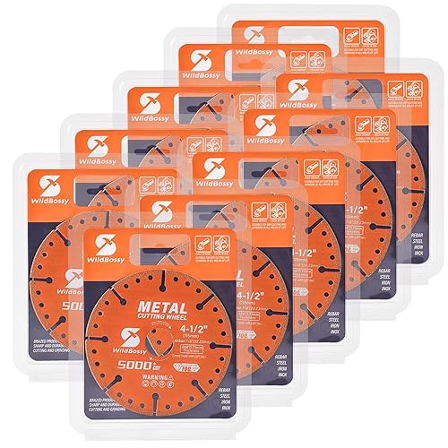 Miniatura 10 de Rueda de corte de diamante de 3 pulgadas con orificio de eje de 3/8 pulgadas, disco de corte de metal con más de 5000 cortes en barras de refuerzo