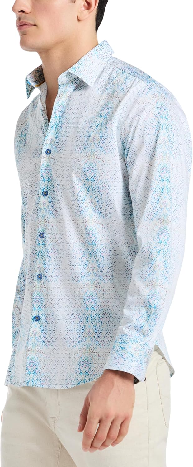 Robert Graham Men’s Fuerteventura Long-Sleeve Button-Down Shirt, Multi, Medium - Image 2