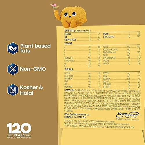 Miniatura 8 de Enfamil NeuroPro Fórmula para bebé lista para usar, lista para alimentar, apoyo para cerebro y sistema inmunitario con DHA, hierro y prebióticos