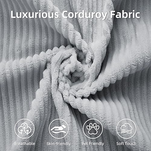 Miniatura 7 de Sofás modulares modulares de 108 pulgadas para sala de estar, sofás modulares en forma de L, esponja de alto rebote cómodo y esponjoso de pana con