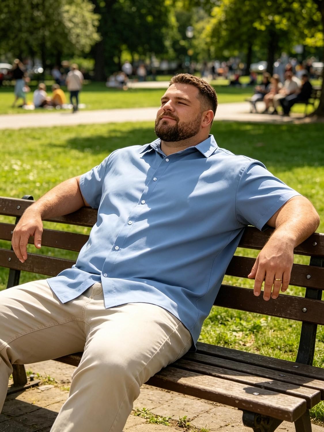 Cozople Men's Big and Tall Hawaiian Shirt Wrinkle-Free Dry Fit L-5XLT | Plus Size Short Sleeve Button Down Tropical Beach Vacation Shirt Luau Party Top Breathable Quick Dry Relaxed Fit for Big Men