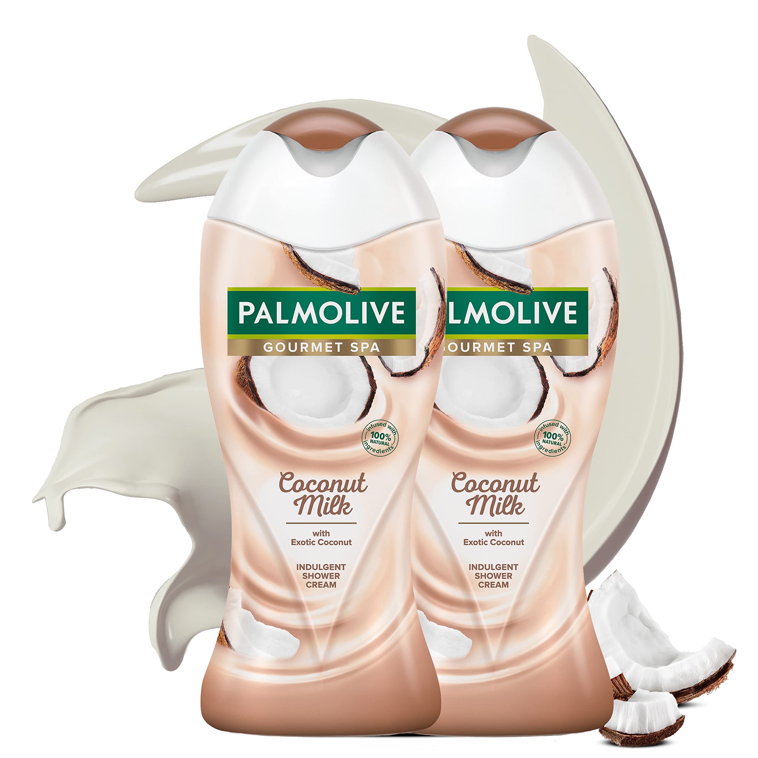 palmolive shower gel cream gourmet spa coconut milk 250ml - 2pack