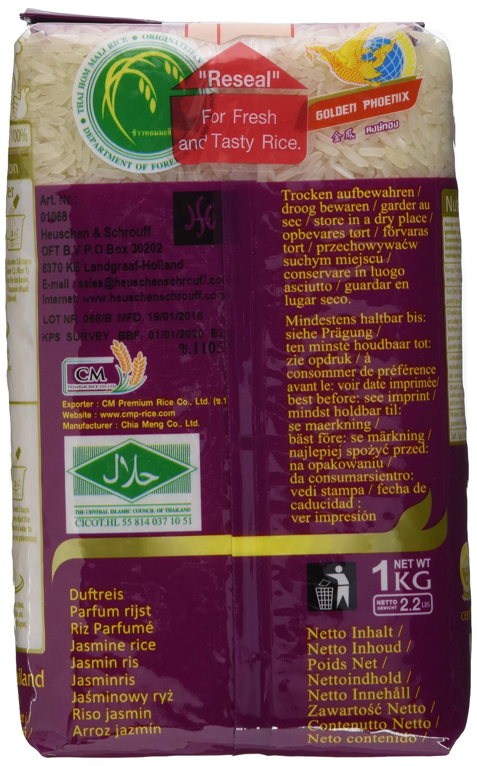 Golden Phoenix Duftreis 1kg, 12er Pack (12 x 1 kg)