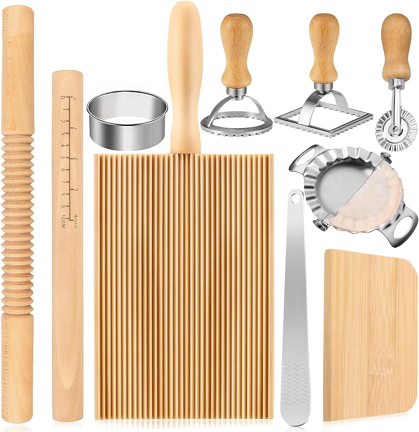 Marke: Sibosen: 10-teiliges Nudelbrett & Ravioli Stempel Set