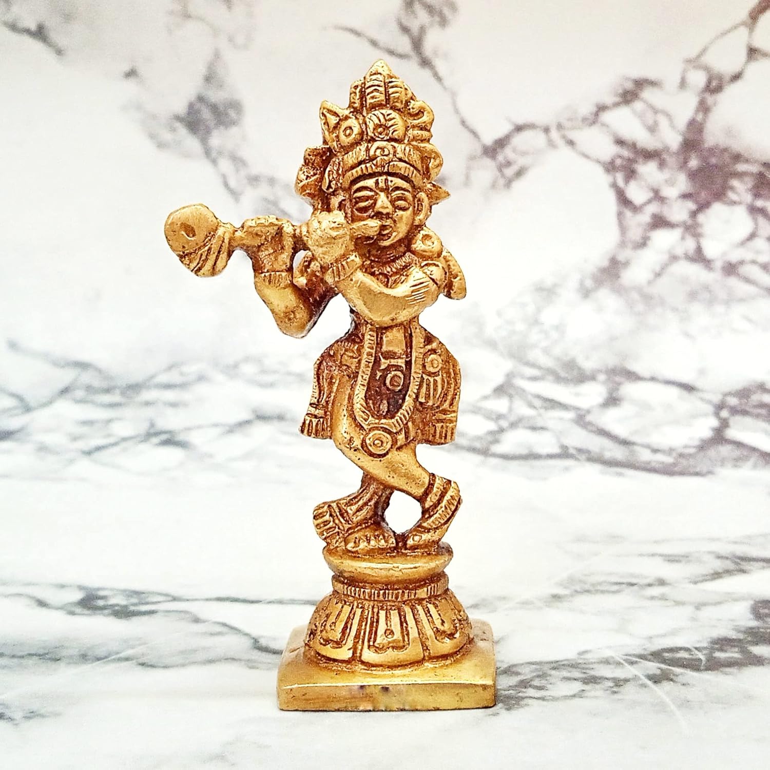 Buy Decocracy Brass Lord Krishna Statue Brass Krishna Figurine