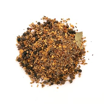 Pickling Spice, by Herb Co, No Salt, Classic Blend for Pickles, Roasting Meats, Marinades, Sauces, Dressings, Ginger, Bay Leaf, Coriander & More, 1/4 lb