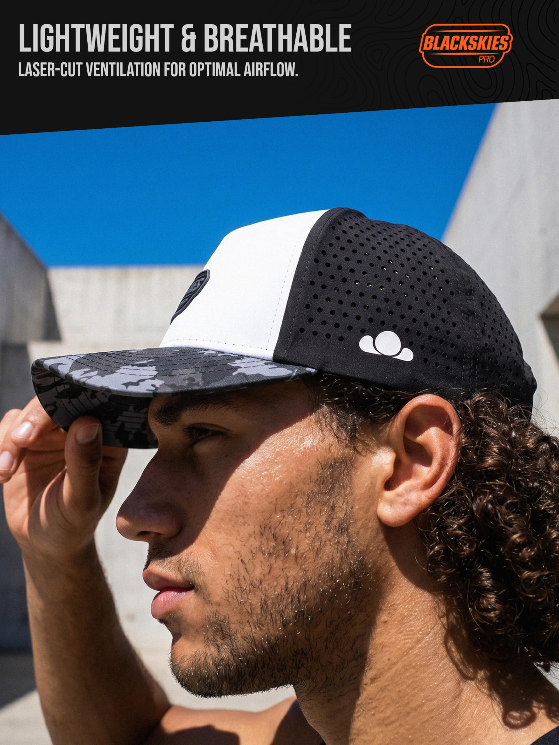 Blackskies® Pro Flow Sport Performance Cap | Gorra de Béisbol Premium Unisex Repelente al Agua | Running Pádel Gimnasio Surf Playa Tenis Hombre Mujer