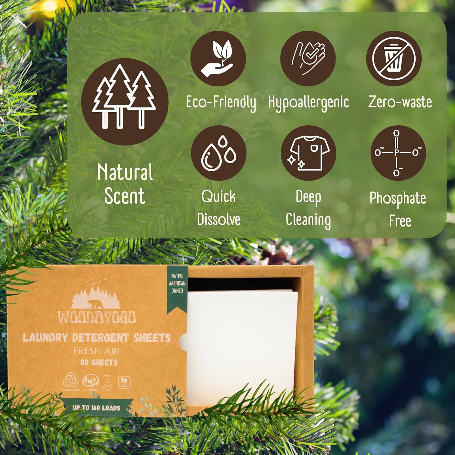 Laundry Deternt Sheets – Eco-Friendly, Hypoallernic, Plant-Based