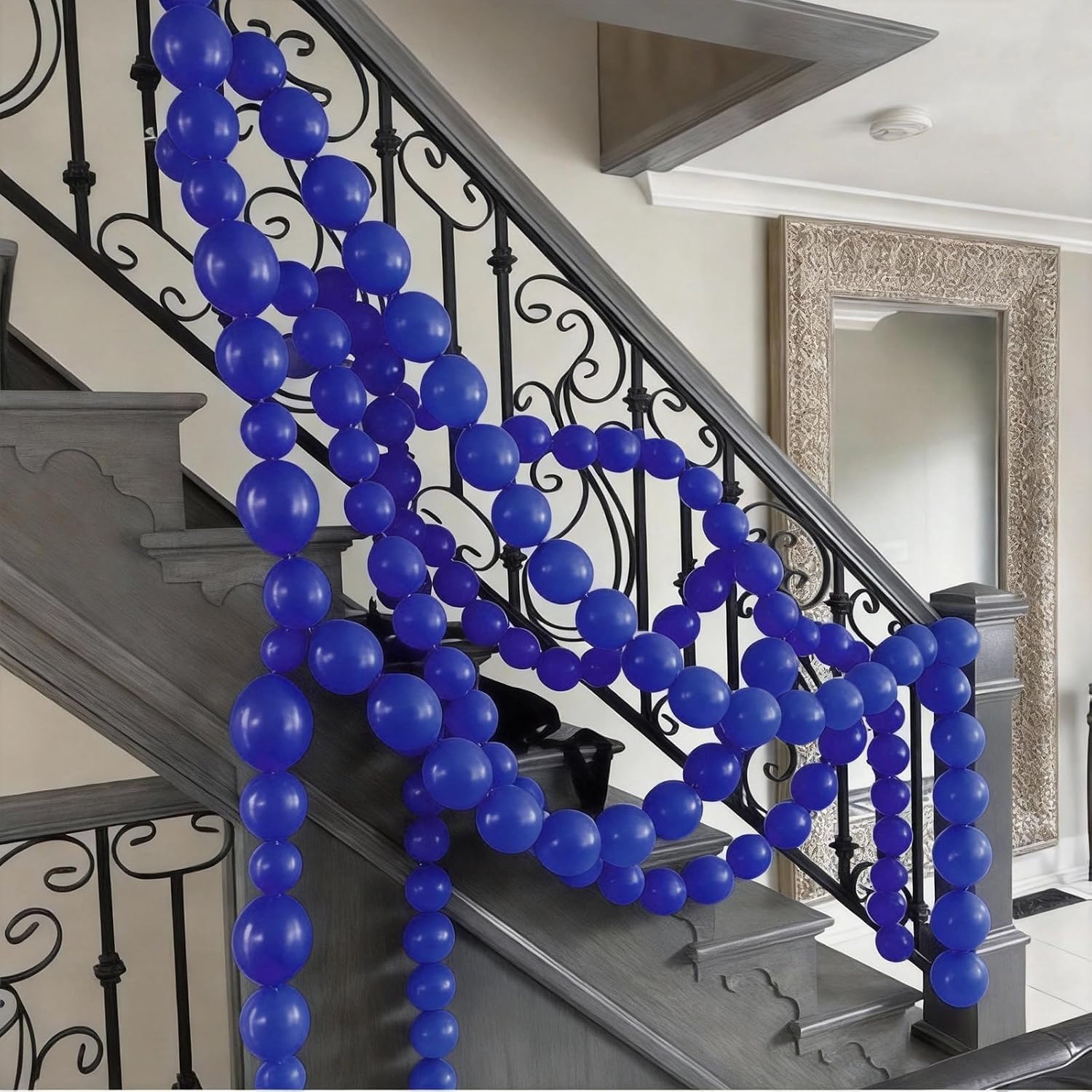 Royal Blue Linking Balloons 100pcs 6 Inch Link Balloons image 5