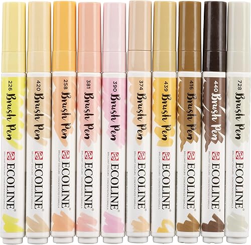 Miniatura 3 de Ecoline Juego de 10 rotuladores, colores de piel (11509806)