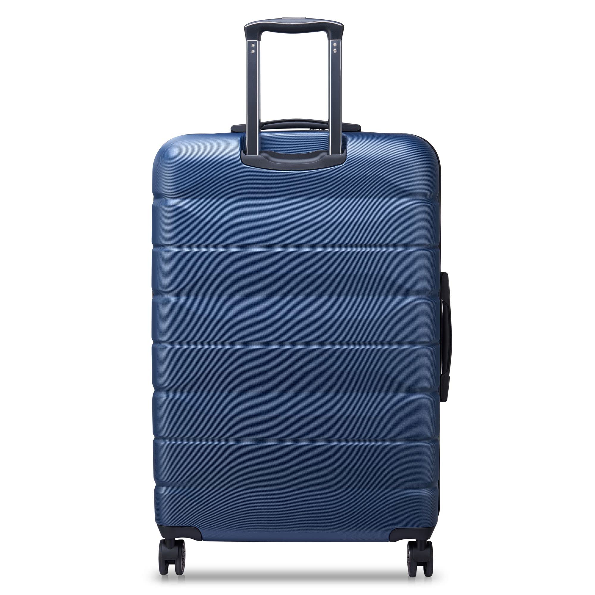 Delsey Paris Moncey Valigia Rigida L 97L: 76x52x30 Cm, Blu Ghiaccio, Materiale Riciclato, 4 Ruote