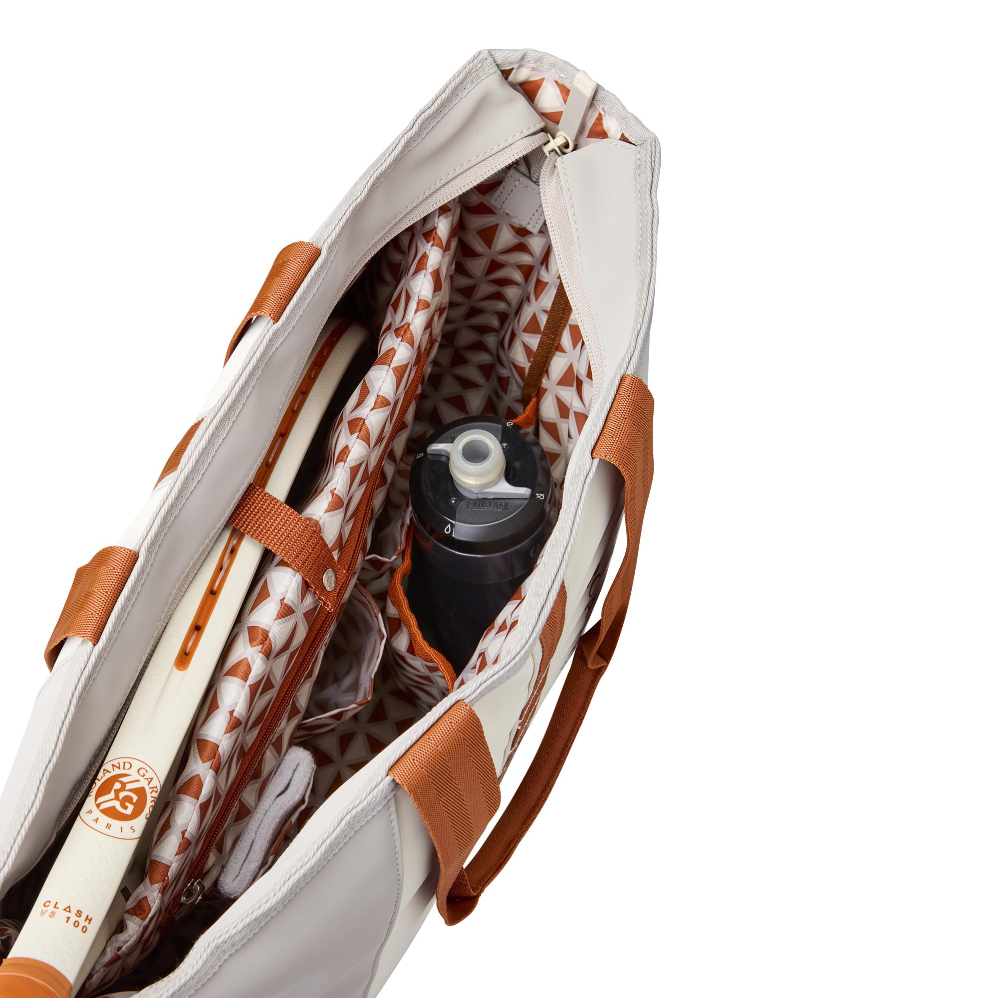 Wilson Roland-Garros 2025 Tote Crème/Argile - Sac Tennis Élégant Pour Raquettes