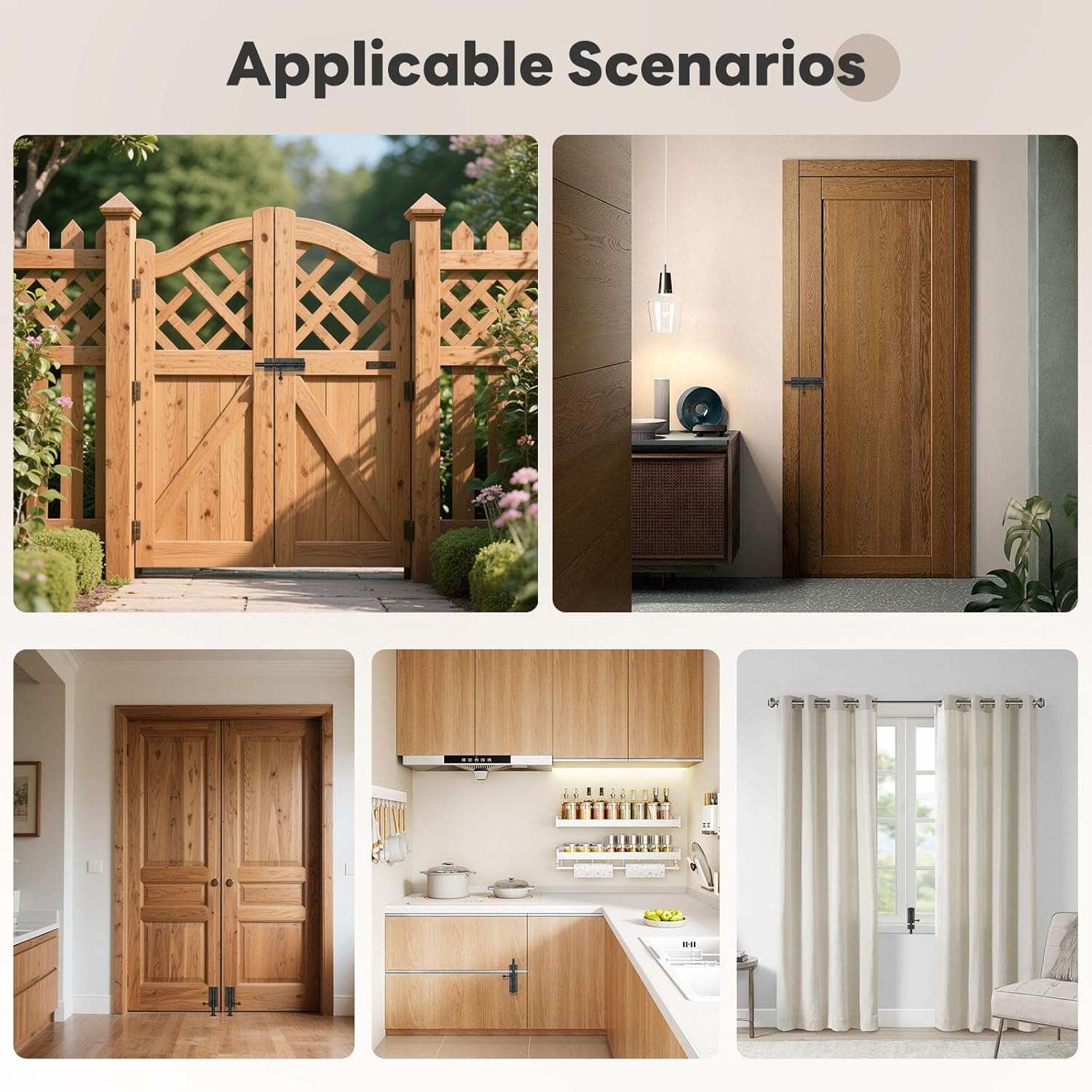 6.3 Inch Barrel Bolt Latch, Reinforced Slide Bolt Gate Latch, 304 Stainless Steel Door Latch Lock for Barn, Garden, Shed - 14 mm Bolt with Padlock Hole (Black-2pcs 6.3 Inch)