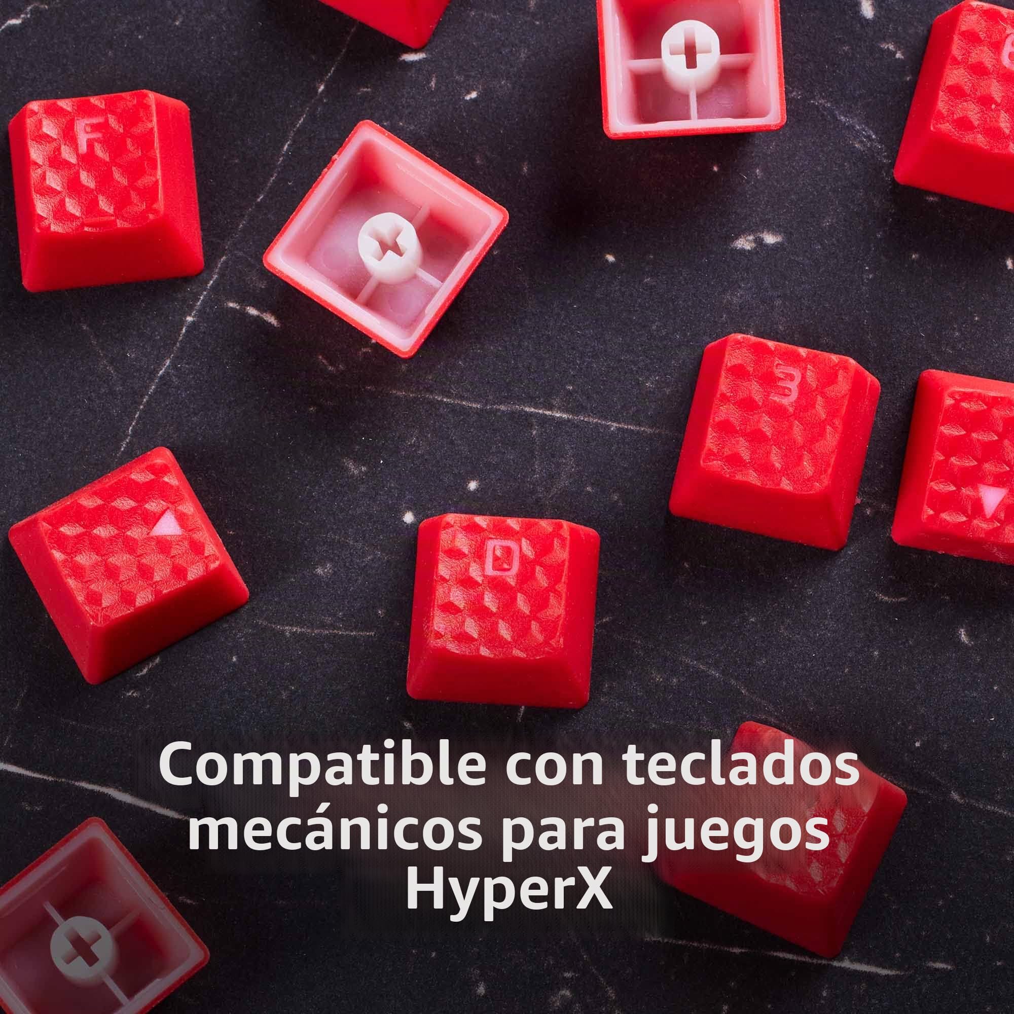 HyperX Teclas de Goma - Kit de Accesorios para Juegos, 19 Teclas, diseño inglés (EE. UU.), Azul