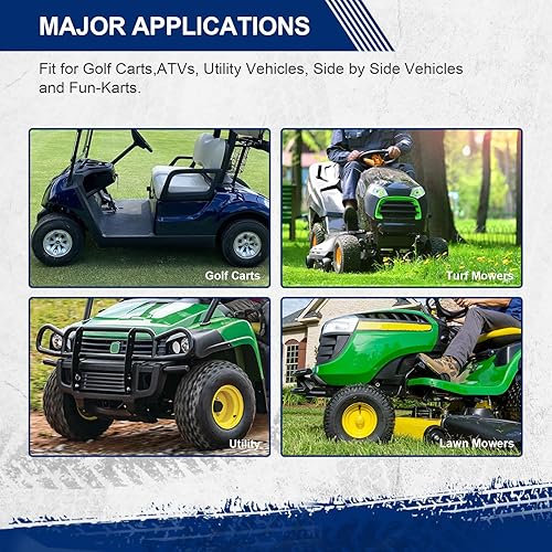 Miniatura 6 de MaxAuto FOX - Juego de 2 neumáticos para cortacésped de césped 26x12.00-12, neumático FOX V2 para jardín, neumáticos para tractor de golf y carrito