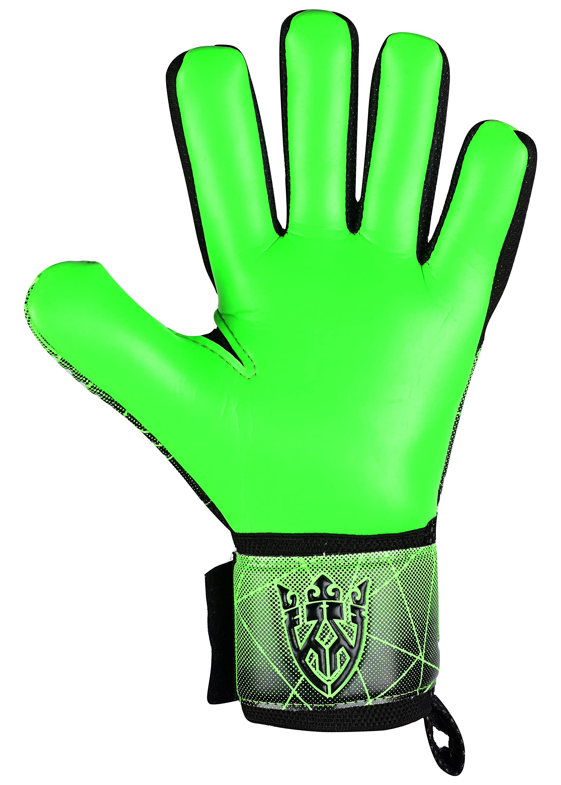 Keeperking - Guanti da portiere per adulti, bambini e adolescenti, con e senza protezione per le dita rimovibile, da 4 mm, unisex,