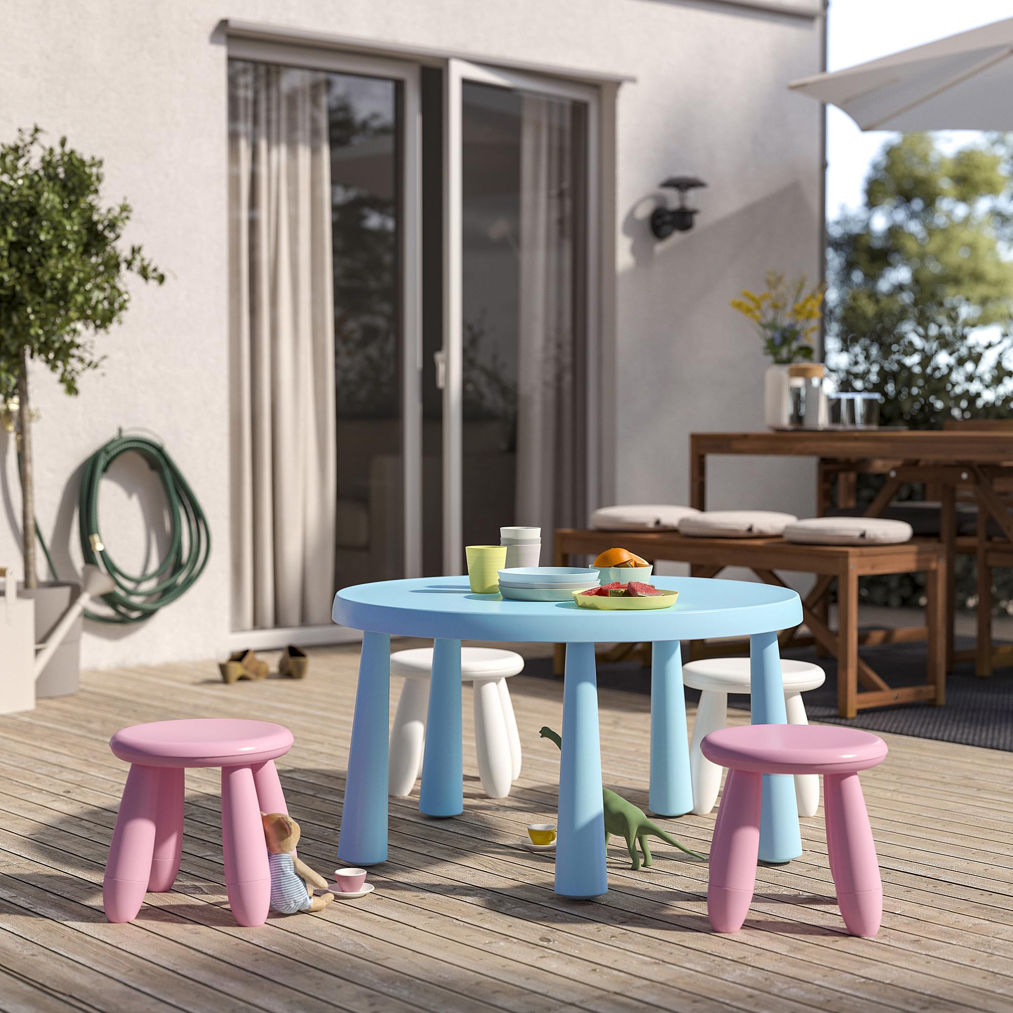 ProTuning MAMMUT Sgabello per bambini, interno/esterno/rosa